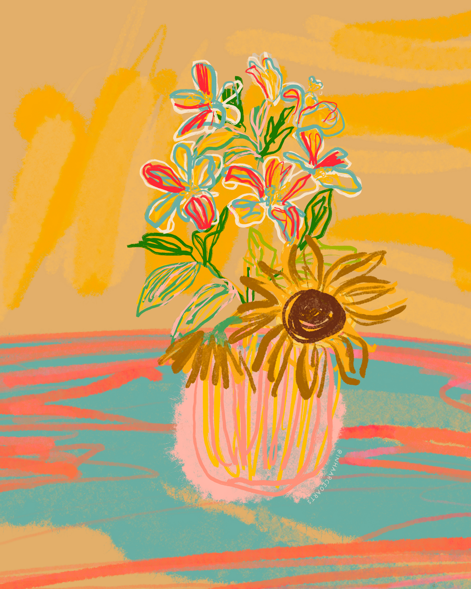 Sampaguita and Sunflower (Limited Print)