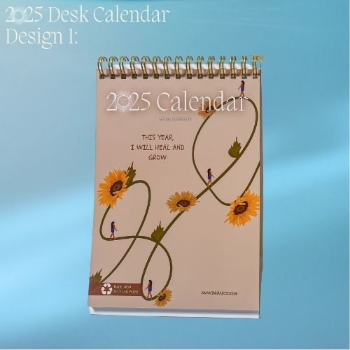 2025 Art Desk Portrait Calendar I Want to Heal and Grow (Philippines Shipping)