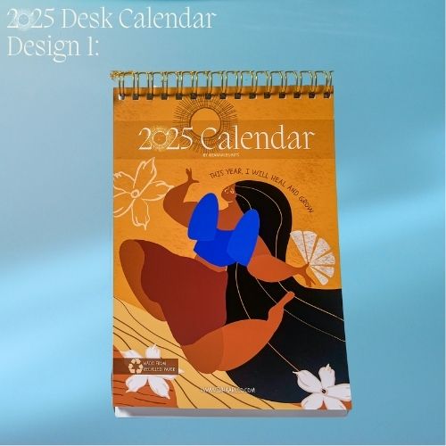 2025 Art Desk Portrait Calendar I Want to Heal and Grow (Philippines Shipping)