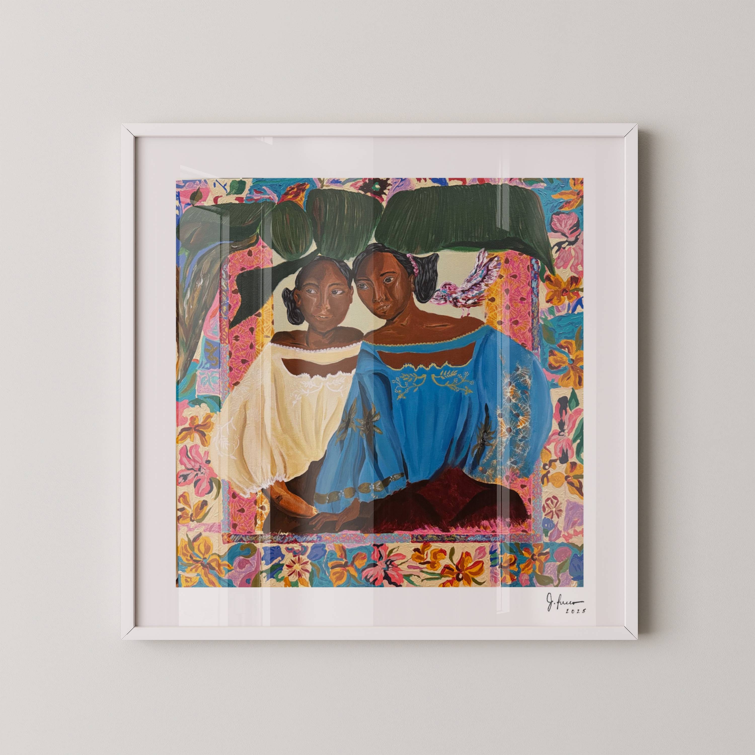 "Mari at Tes" Framed Print