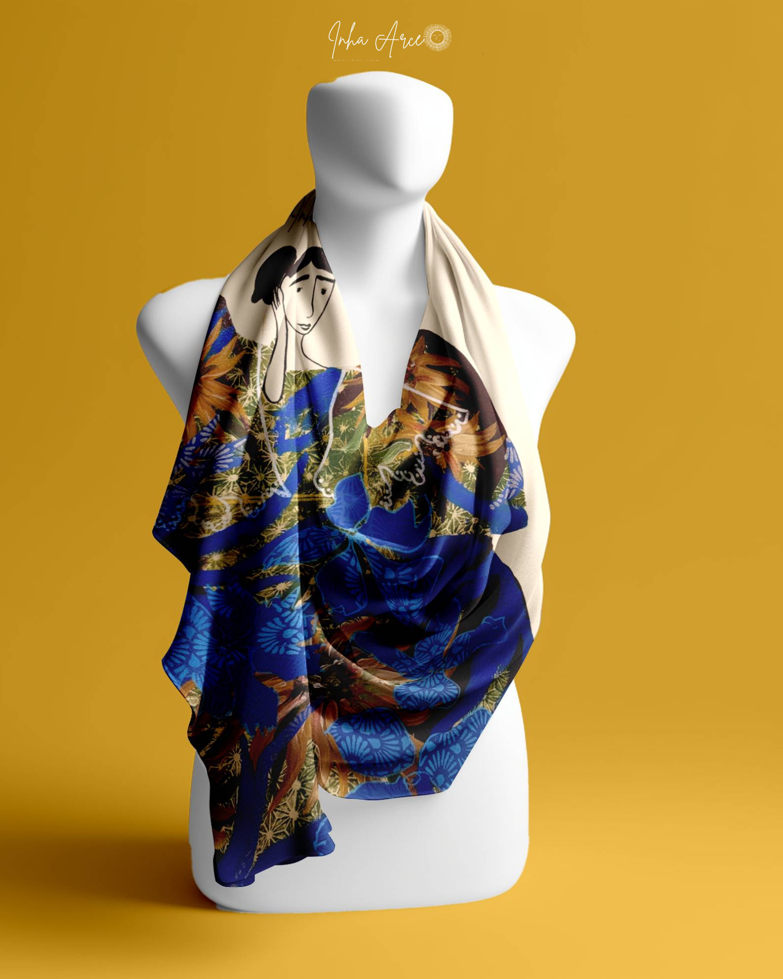 Gulat (Shock) Bottled Up Emotion Silk Scarf