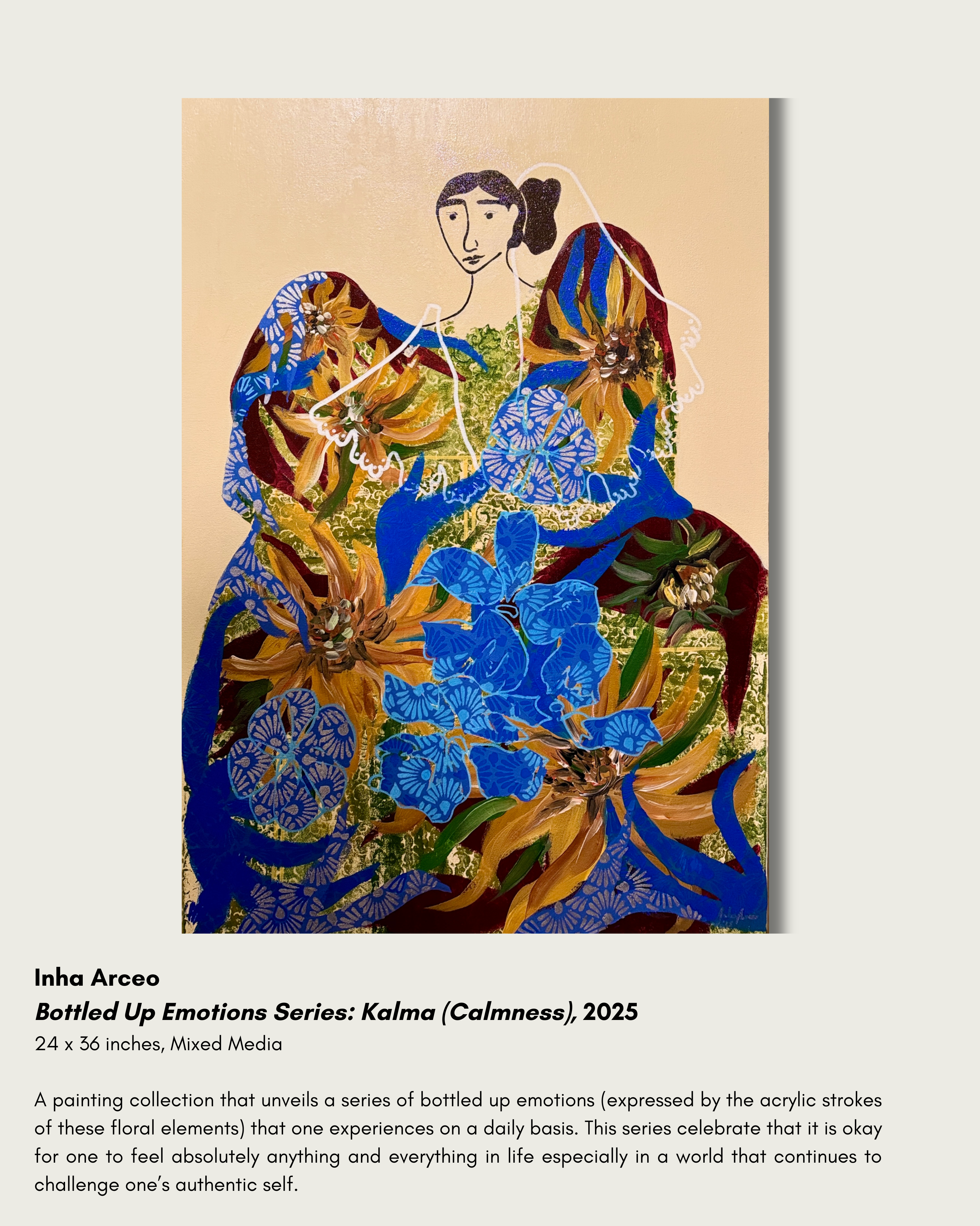 Bottled Up Emotions Series: Kalma (Calmness), 2025 (SOLD)