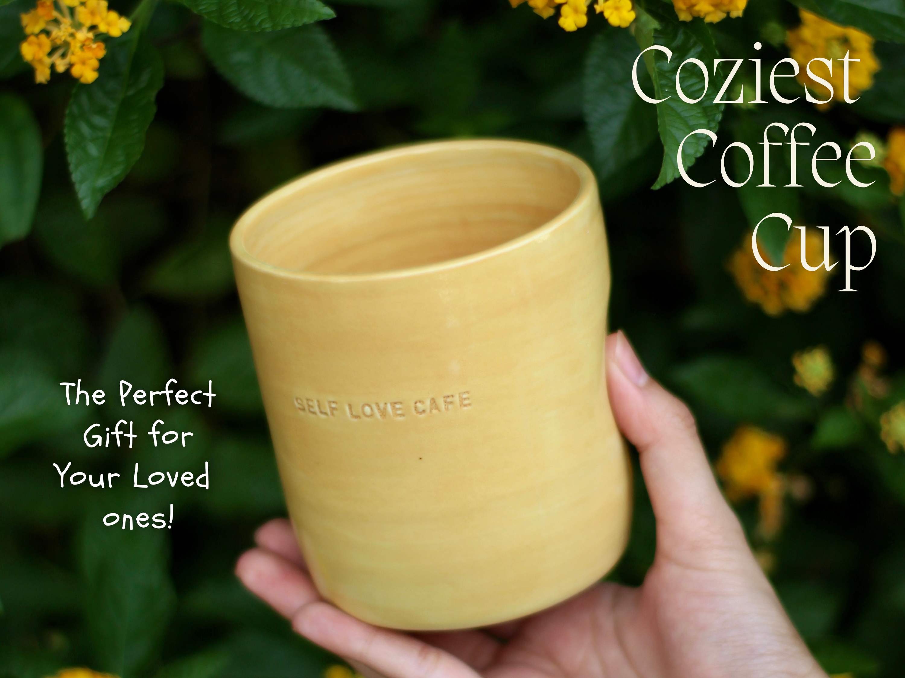 Inha Arceo Art x Mimi Cermamics Self-Love Thumb Cup Coffee Mug