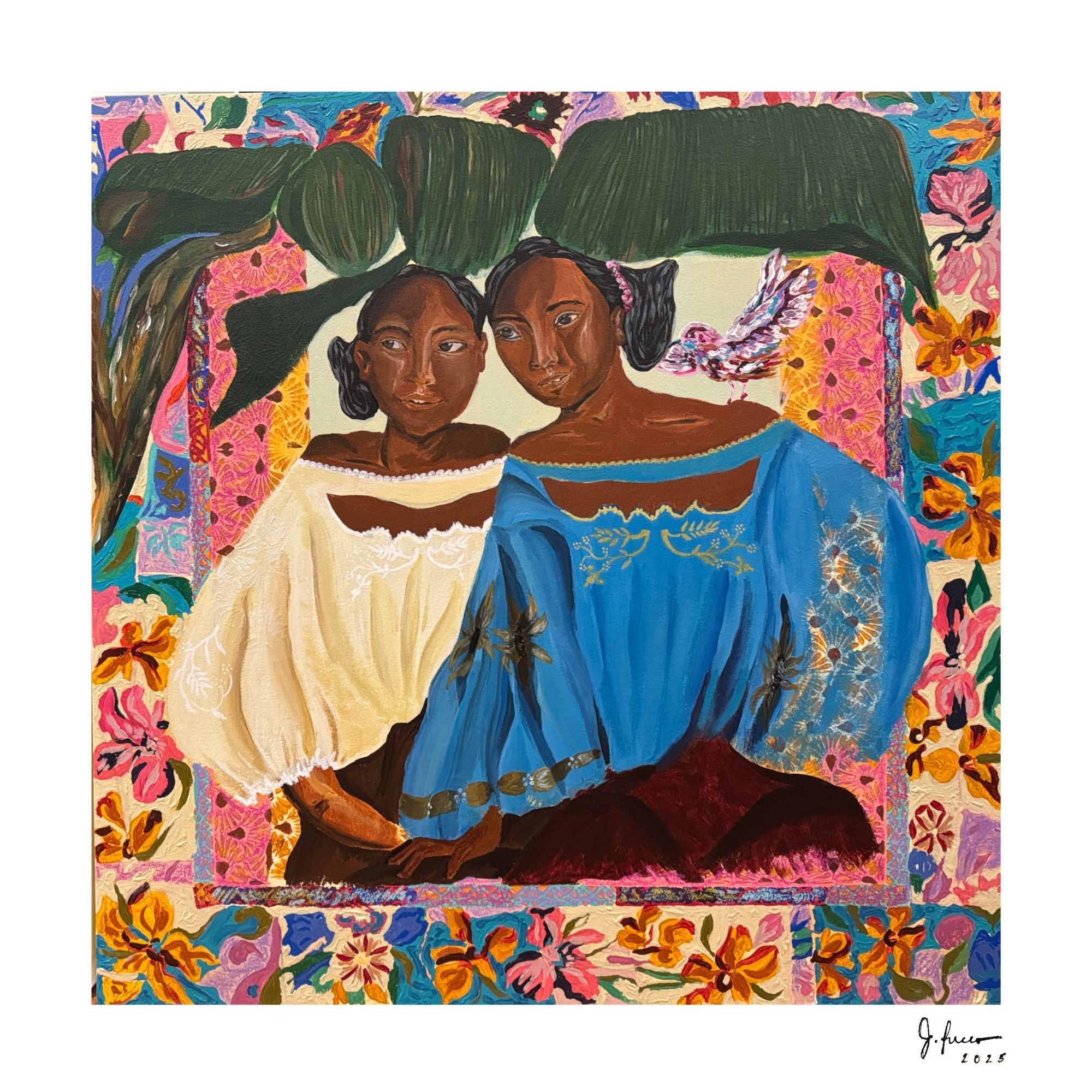 "Mari at Tes" Framed Print