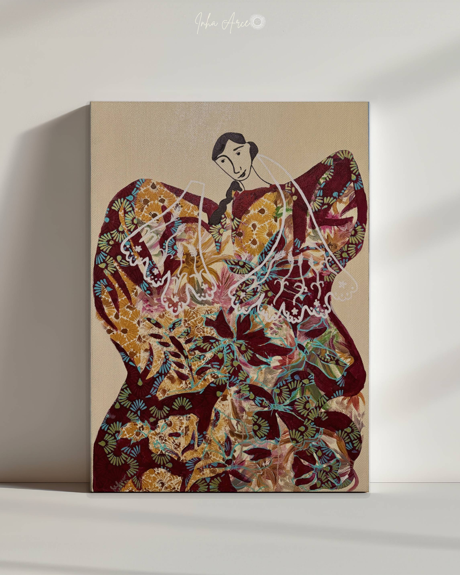 Ginhawa (Relief) Bottled Up Emotion Silk Scarf