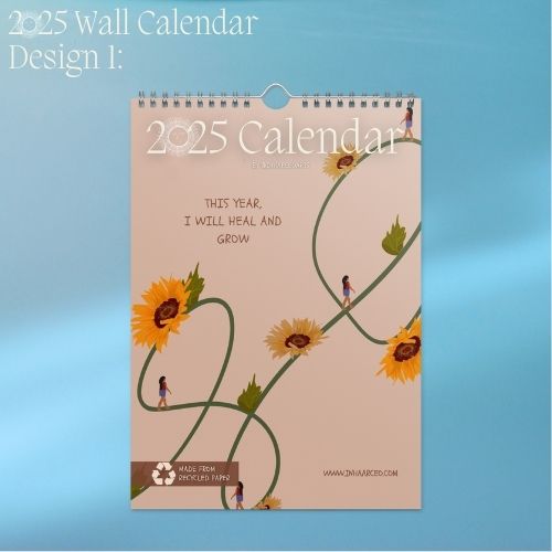 2025 Art Wall Calendar I Want to Heal and Grow (Philippines Shipping)