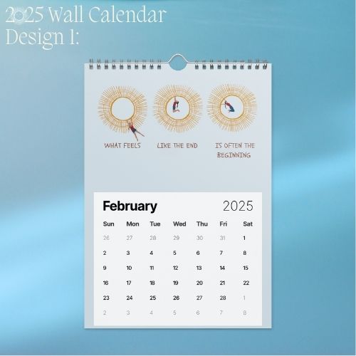 2025 Art Wall Calendar I Want to Heal and Grow (Philippines Shipping)