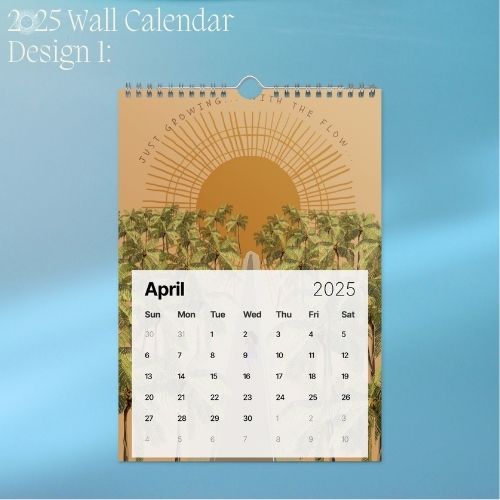 2025 Art Wall Calendar I Want to Heal and Grow (Philippines Shipping)