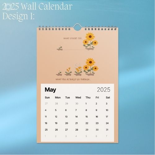 2025 Art Wall Calendar I Want to Heal and Grow (Philippines Shipping)