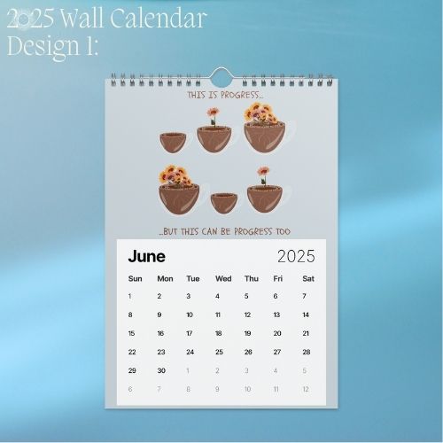 2025 Art Wall Calendar I Want to Heal and Grow (Philippines Shipping)