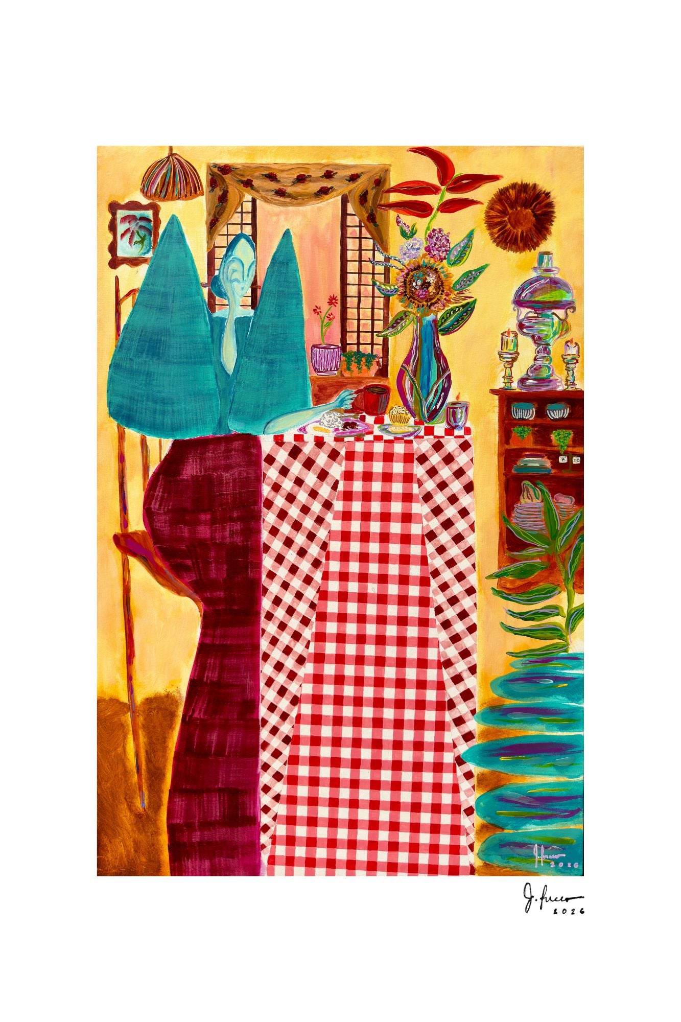 "Breakfast Girl" Framed Print