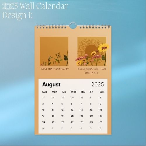 2025 Art Wall Calendar I Want to Heal and Grow (Philippines Shipping)