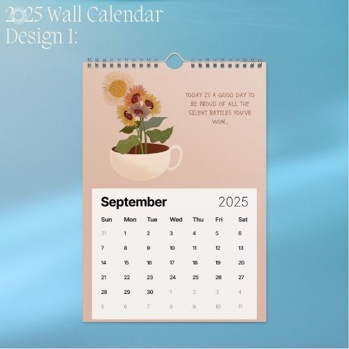 2025 Art Wall Calendar I Want to Heal and Grow (Philippines Shipping)