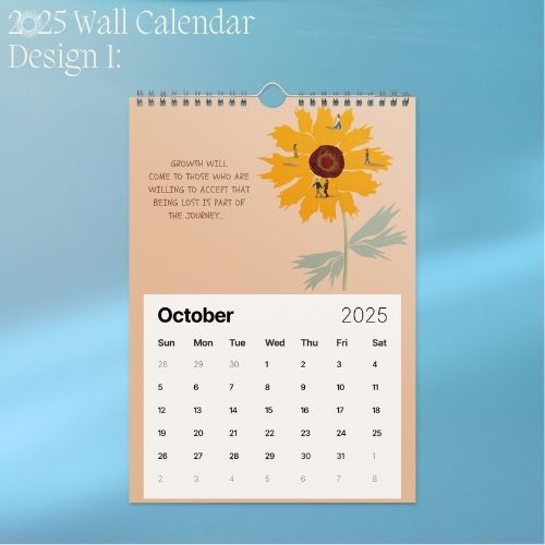 2025 Art Wall Calendar I Want to Heal and Grow (Philippines Shipping)