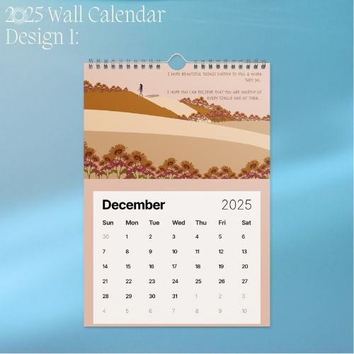 2025 Art Wall Calendar I Want to Heal and Grow (Philippines Shipping)