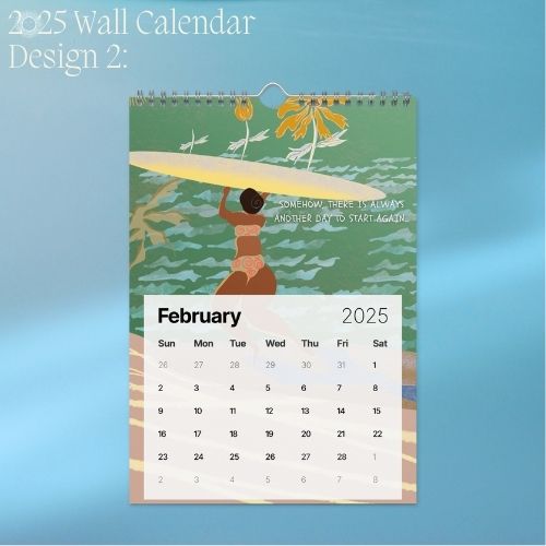 2025 Art Wall Calendar I Want to Heal and Grow (Philippines Shipping)