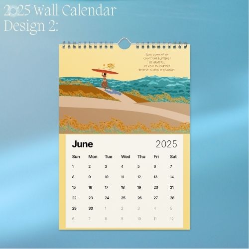 2025 Art Wall Calendar I Want to Heal and Grow (Philippines Shipping)