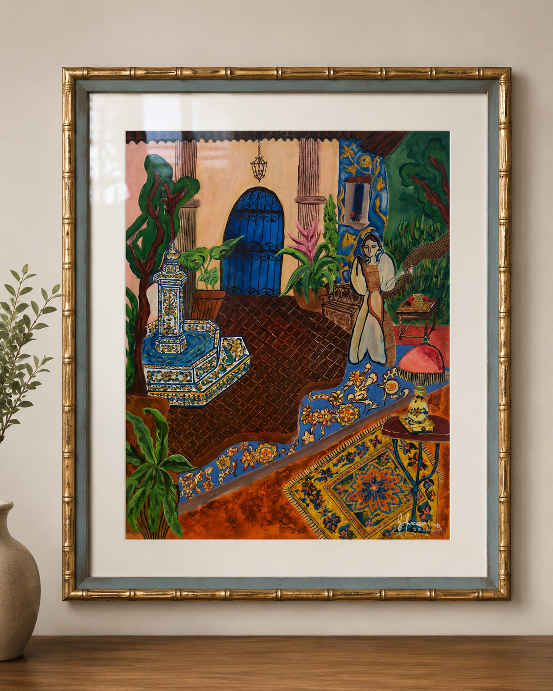 In Her Courtyard