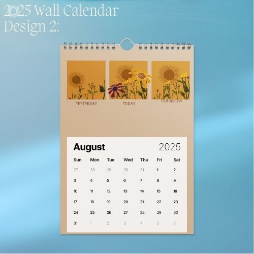 2025 Art Wall Calendar I Want to Heal and Grow (Philippines Shipping)