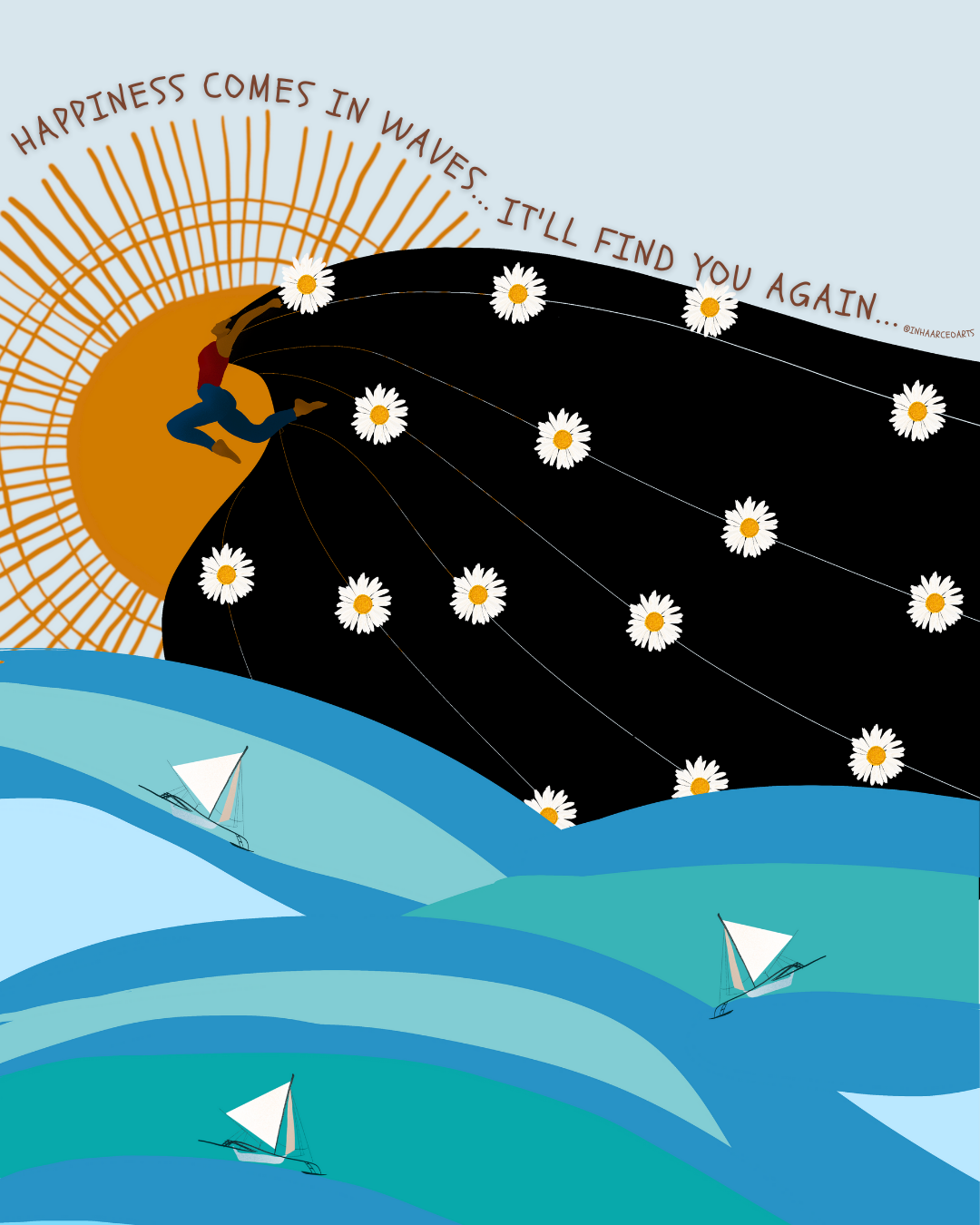 Happiness Comes in Waves