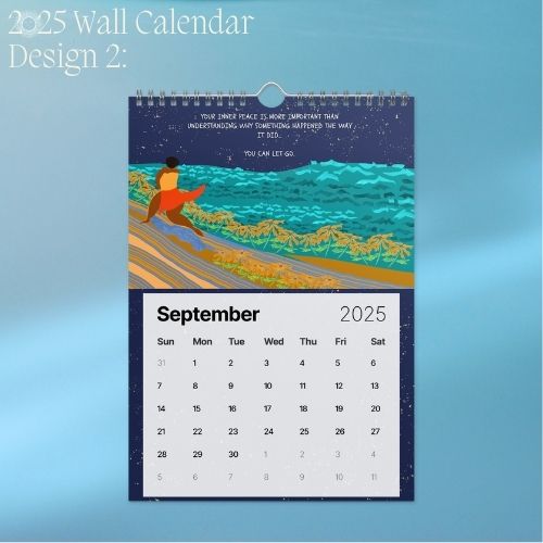 2025 Art Wall Calendar I Want to Heal and Grow (Philippines Shipping)