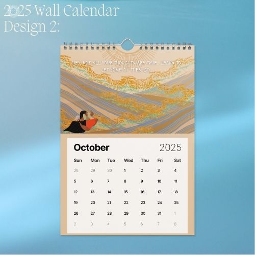 2025 Art Wall Calendar I Want to Heal and Grow (Philippines Shipping)