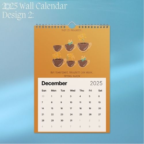 2025 Art Wall Calendar I Want to Heal and Grow (Philippines Shipping)