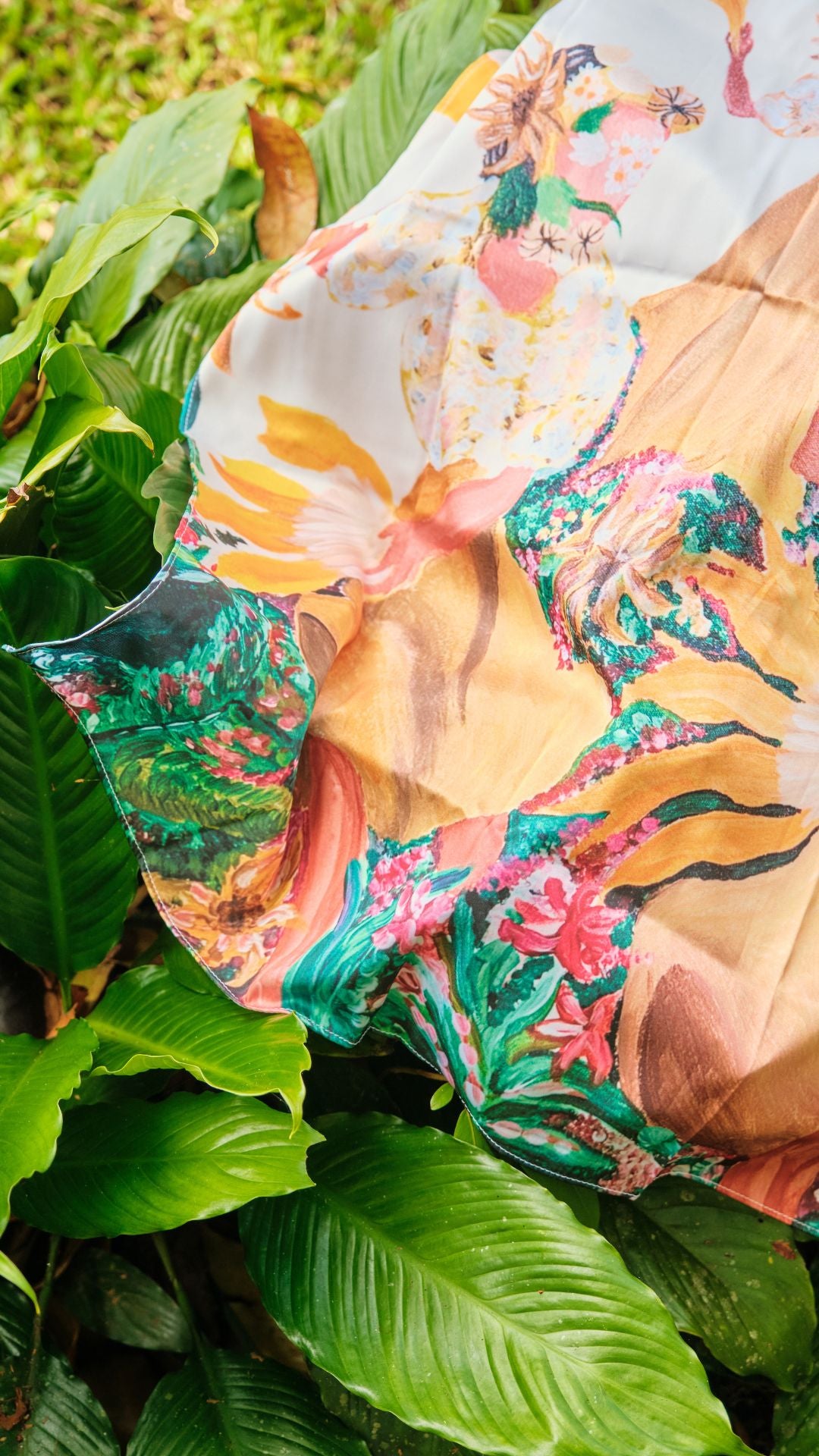 Sunflower Dance Silk Scarf
