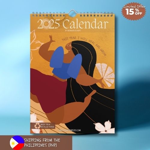 2025 Art Wall Calendar I Want to Heal and Grow (Philippines Shipping)
