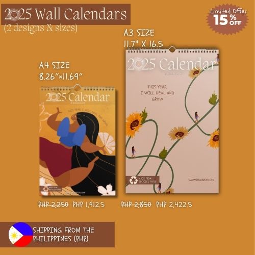 2025 Art Wall Calendar I Want to Heal and Grow (Philippines Shipping)