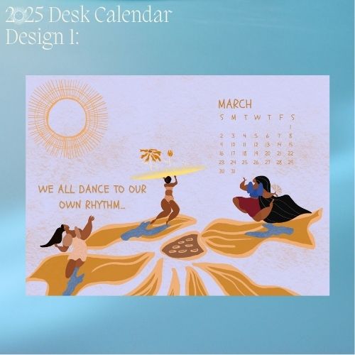 2025 Art Desk Landscape Calendar I Want to Heal and Grow (Philippines Shipping)