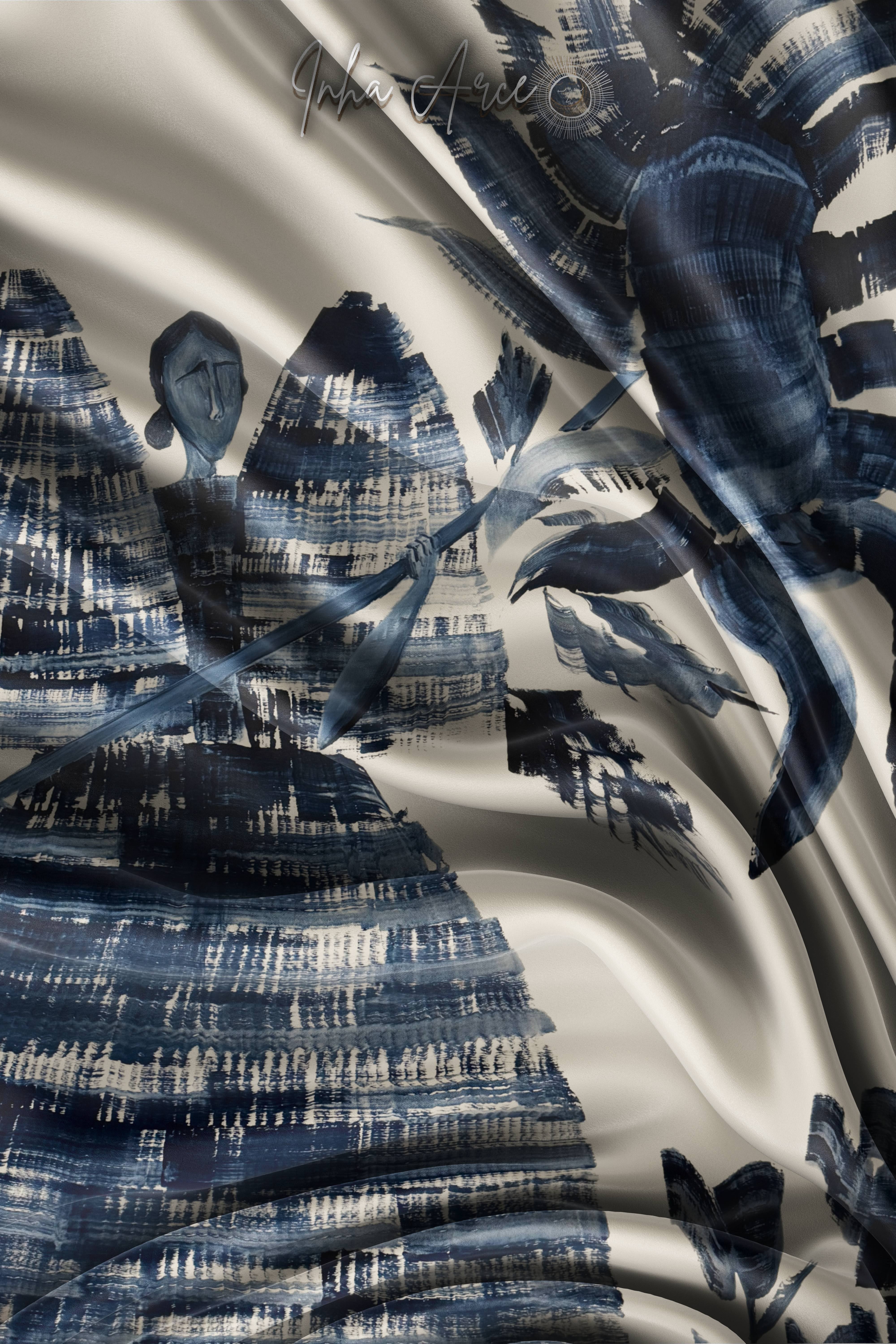 Blooming Silk Scarf