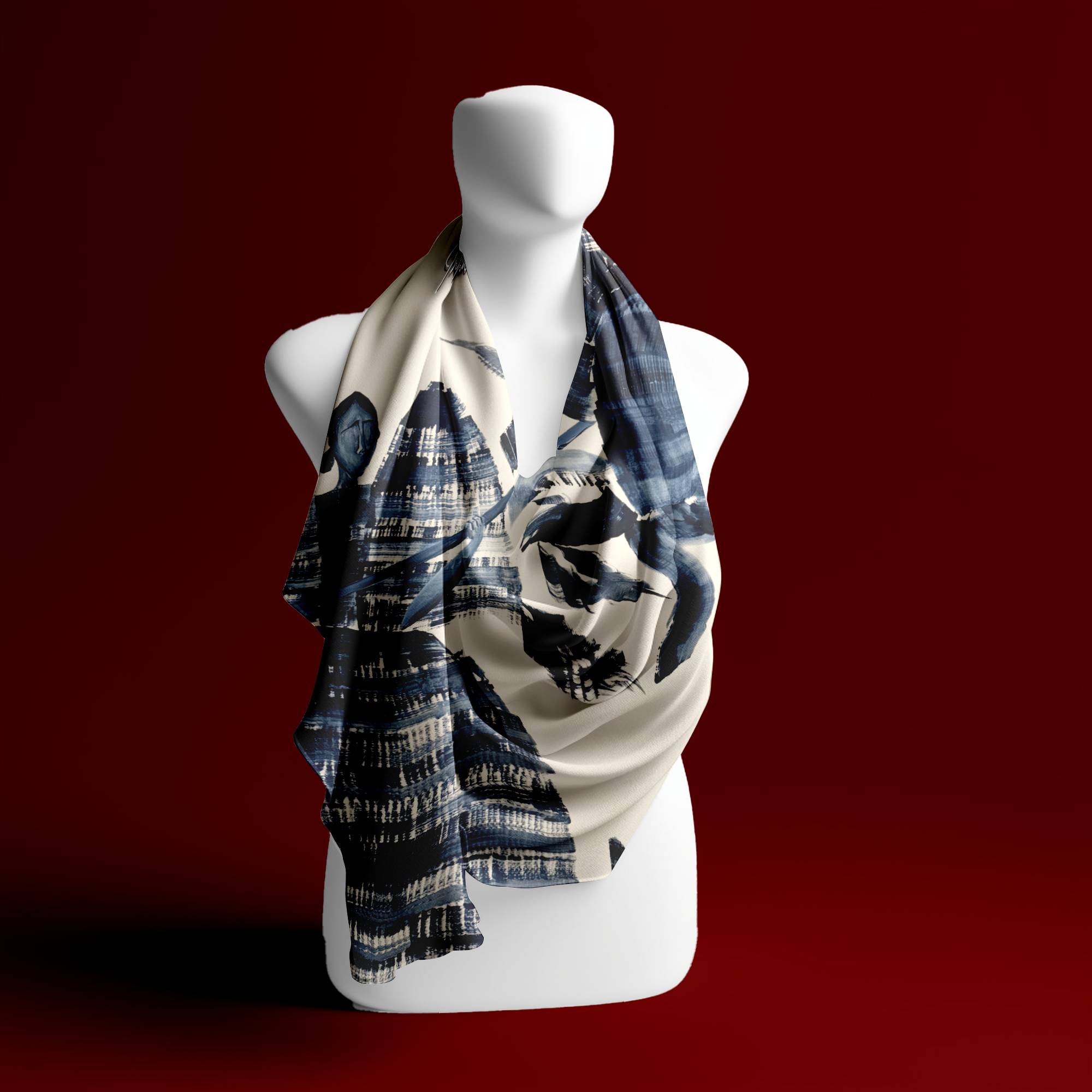 Blooming Silk Scarf