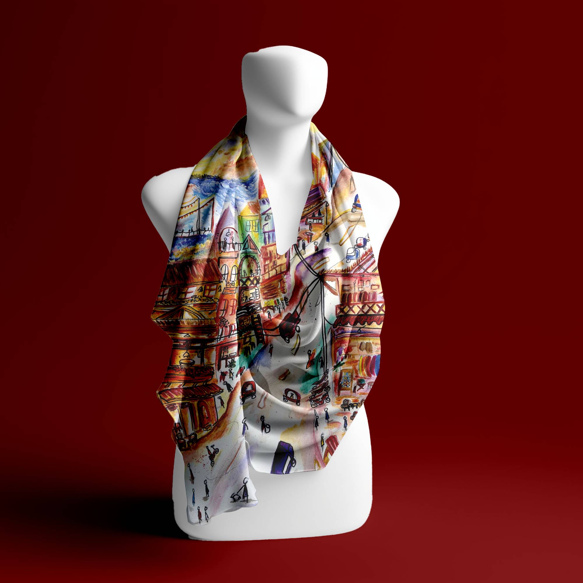 General Luna Siargao Silk Scarf