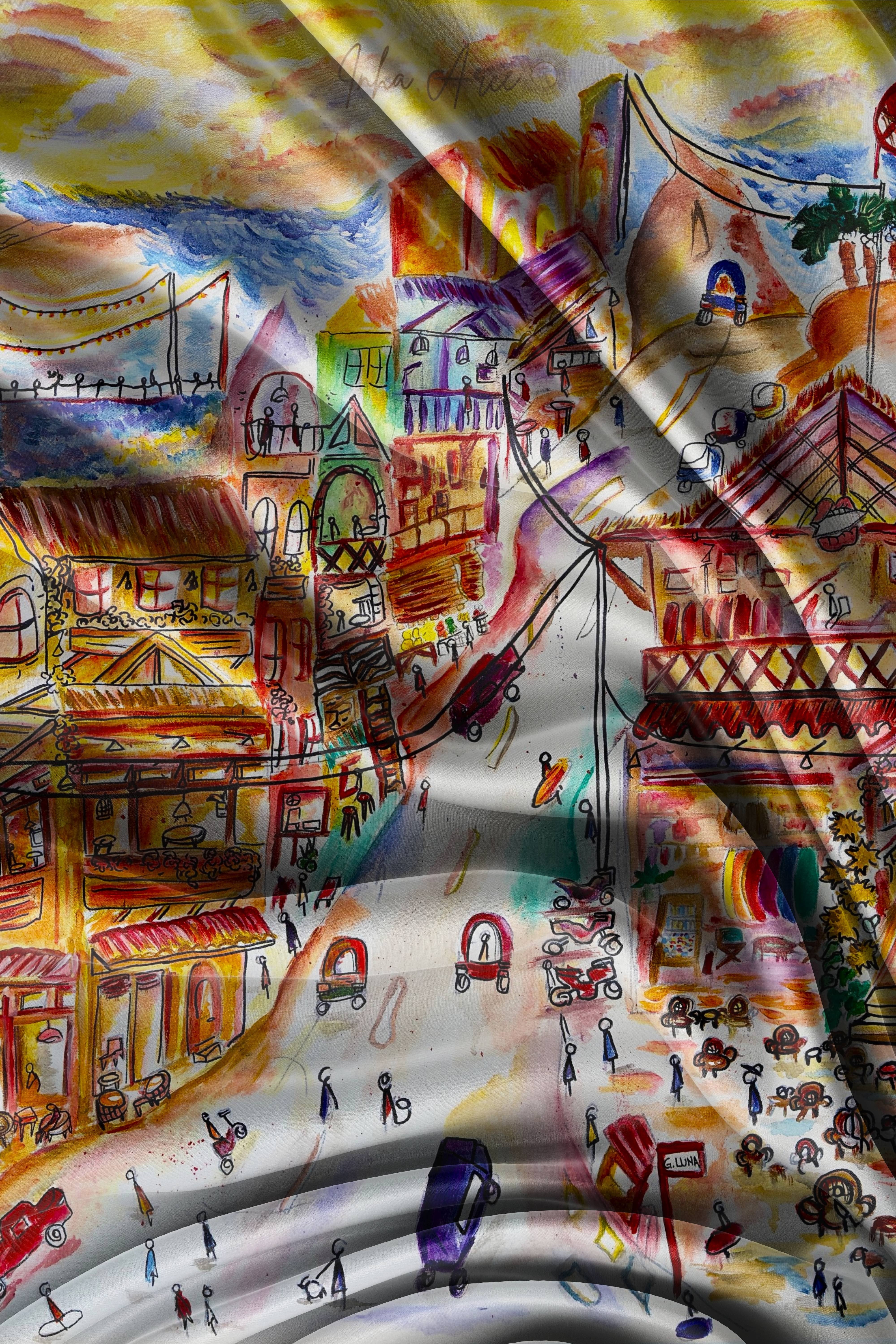 General Luna Siargao Silk Scarf
