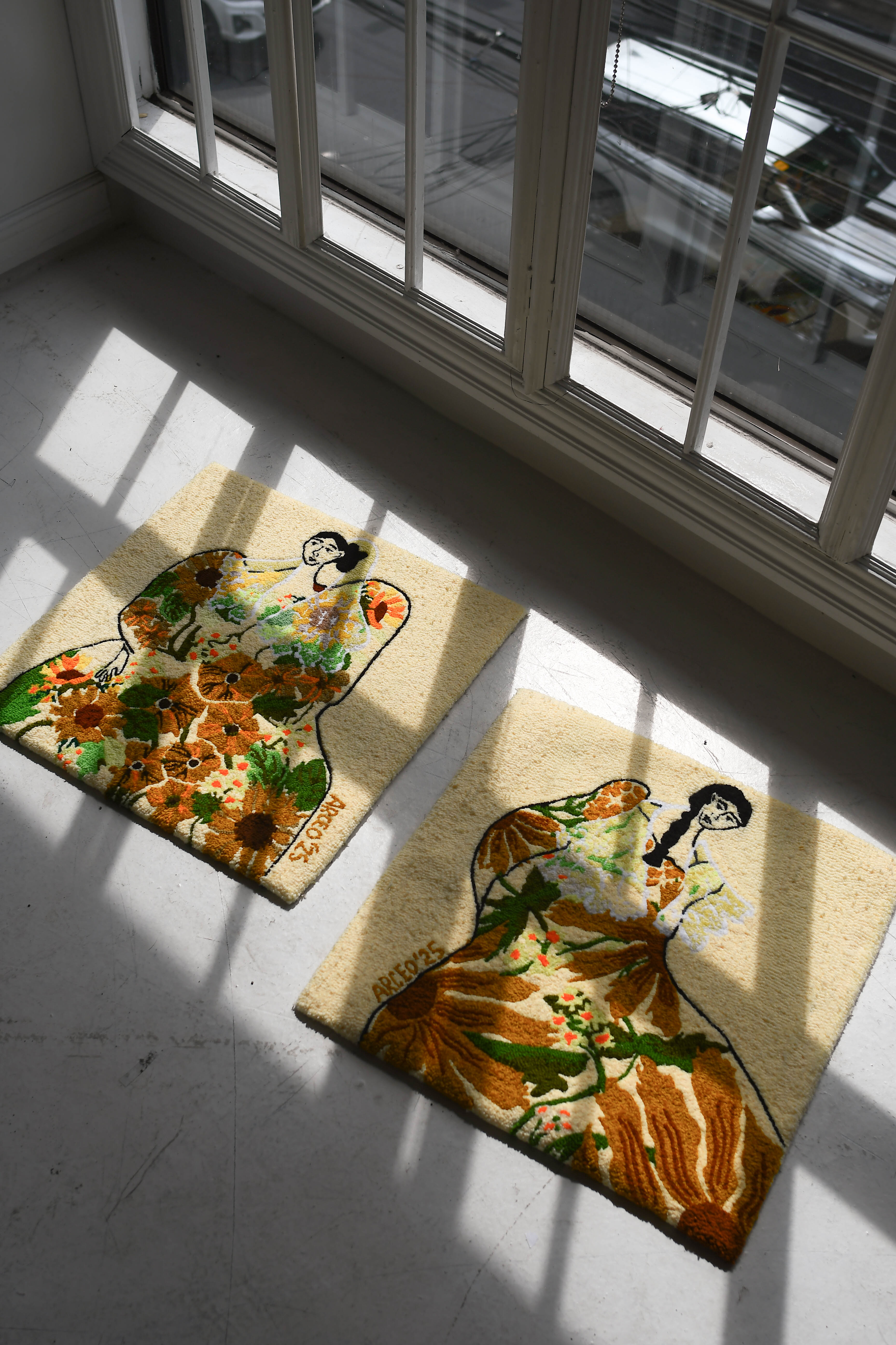 Sunflower Lady Bottle: How I Feel Today Tufted Wall Art, 2025
