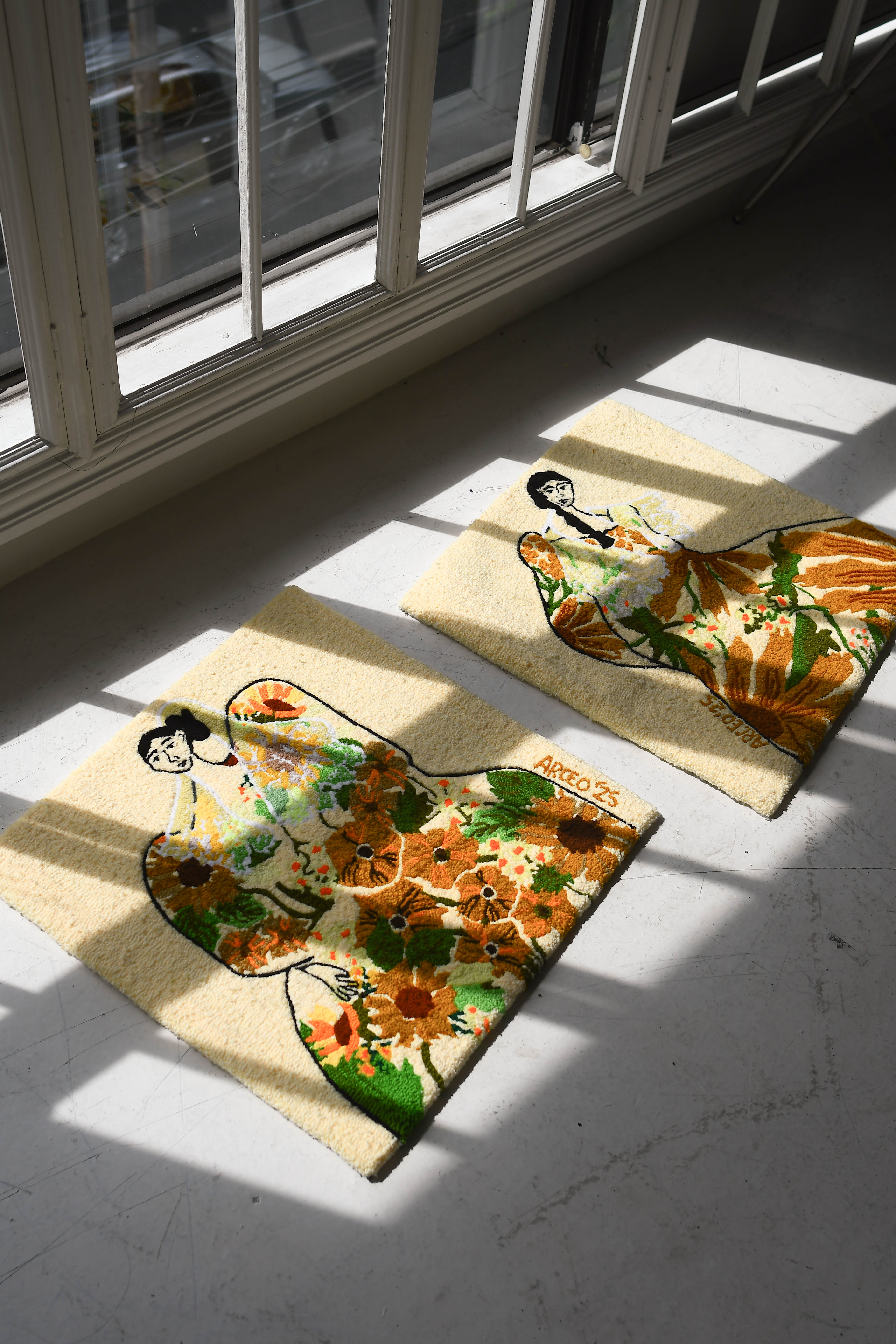 Sunflower Lady Bottle: How I Feel Today Tufted Wall Art, 2025