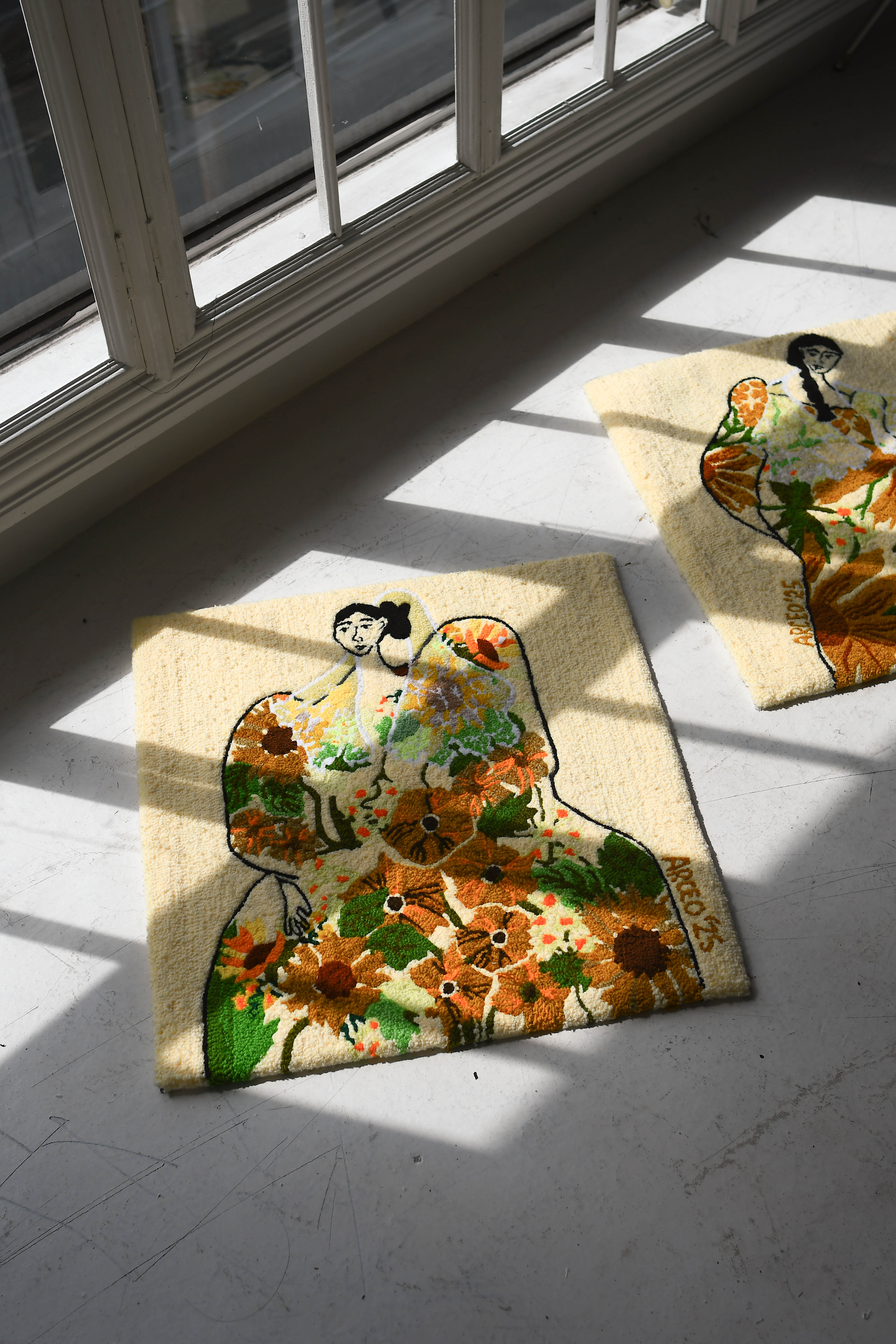 Sunflower Lady Bottle: How I Feel Today Tufted Wall Art, 2025