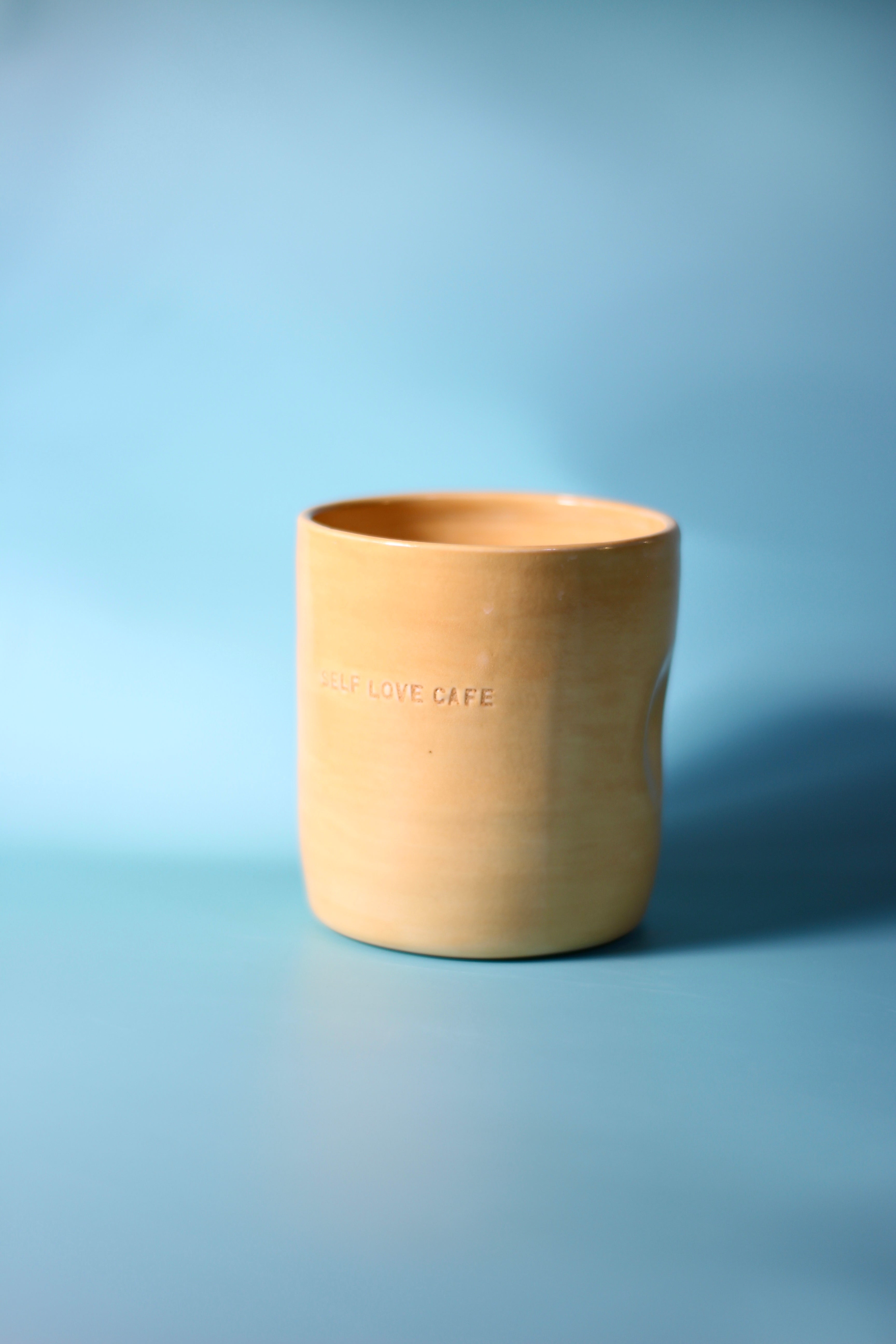 Inha Arceo Art x Mimi Cermamics Self-Love Thumb Cup Coffee Mug