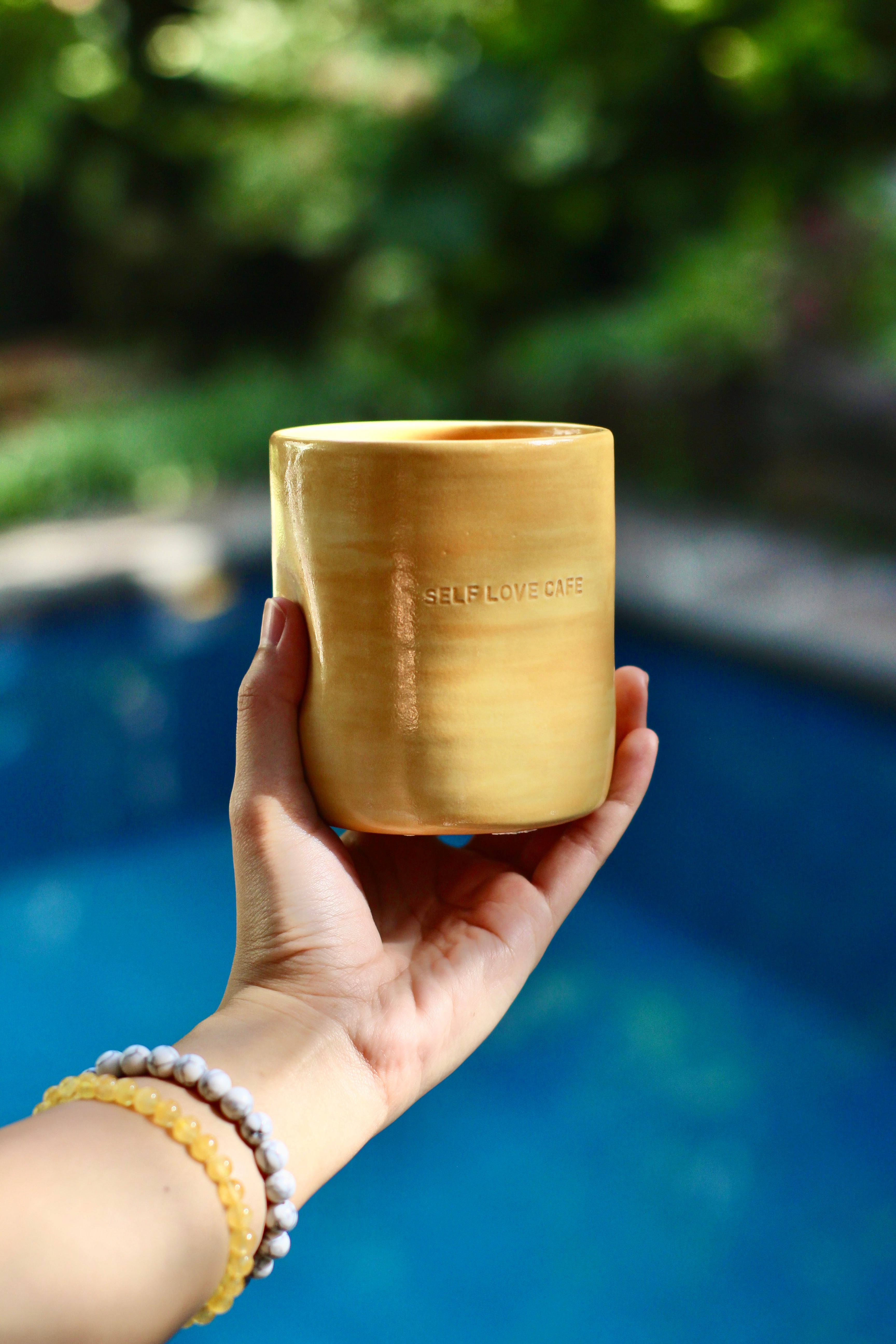 Inha Arceo Art x Mimi Cermamics Self-Love Thumb Cup Coffee Mug