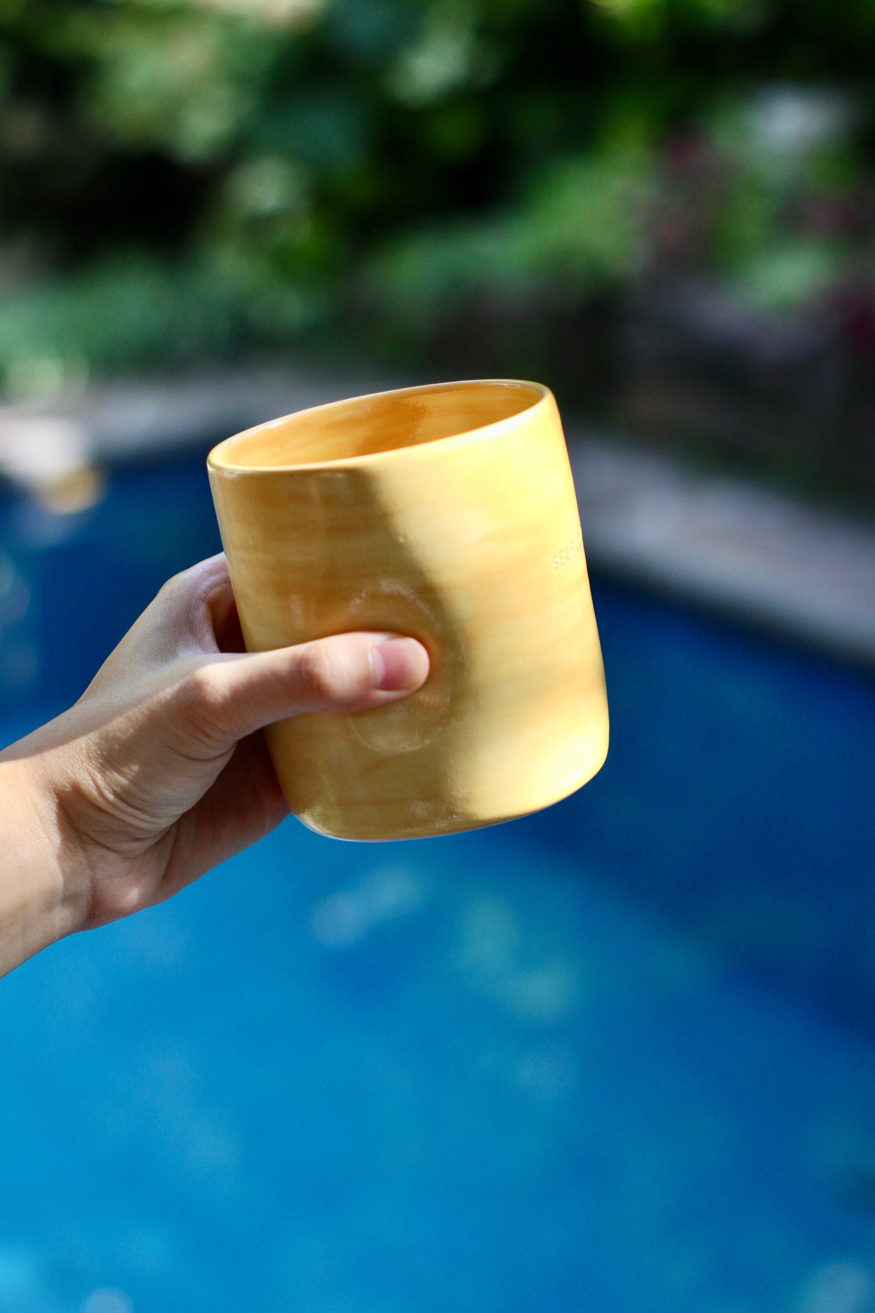 Inha Arceo Art x Mimi Cermamics Self-Love Thumb Cup Coffee Mug