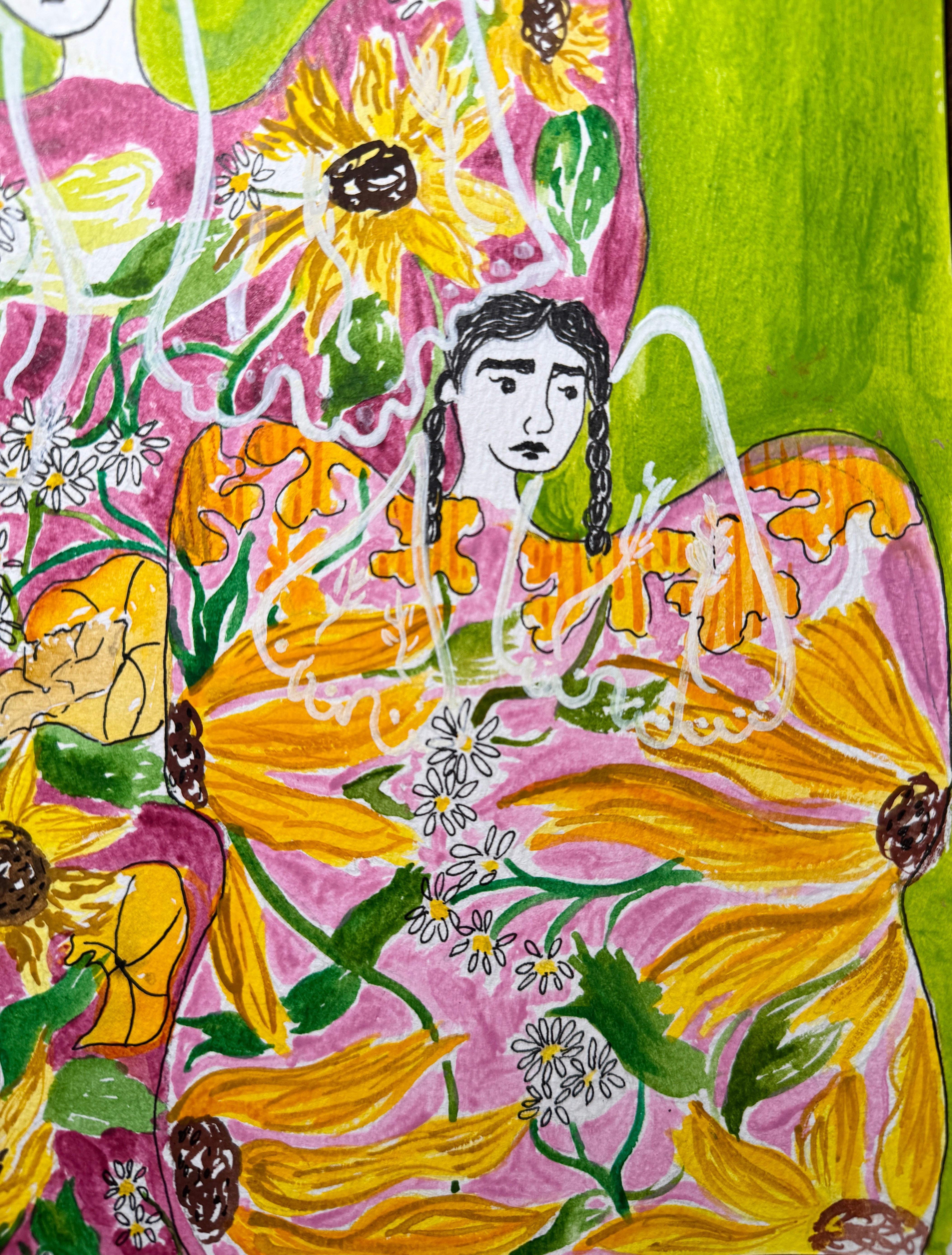 Lady Bottle Series: Sunflower Mother and Child, 2025