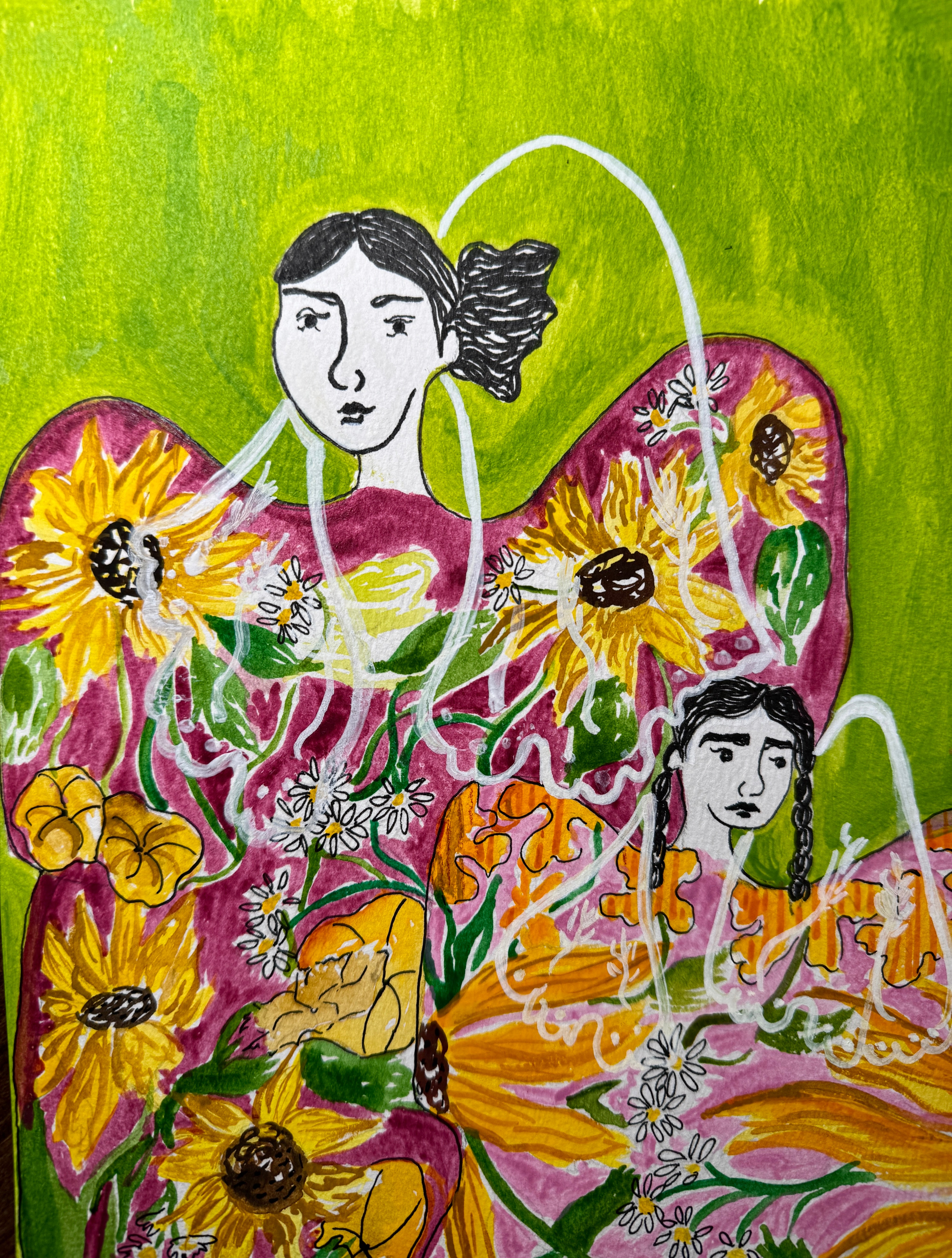 Lady Bottle Series: Sunflower Mother and Child, 2025