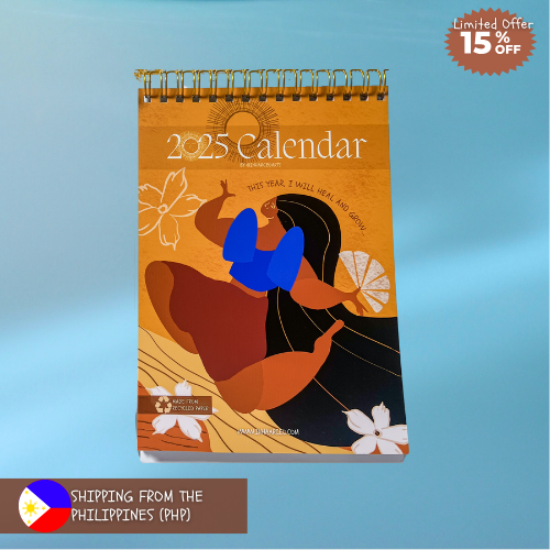 2025 Art Desk Portrait Calendar I Want to Heal and Grow (Philippines Shipping)