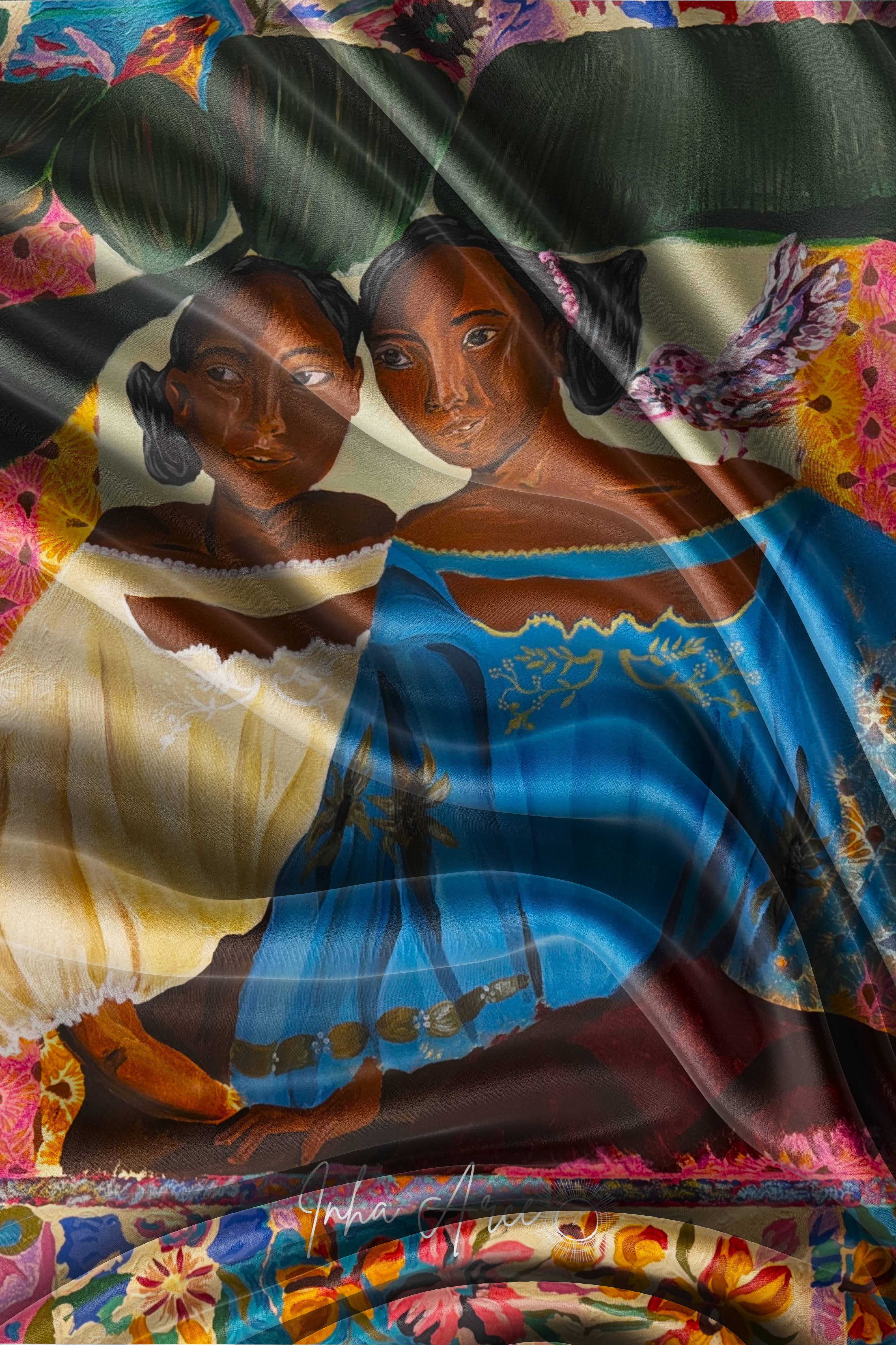 Mari at Tes Silk Scarf