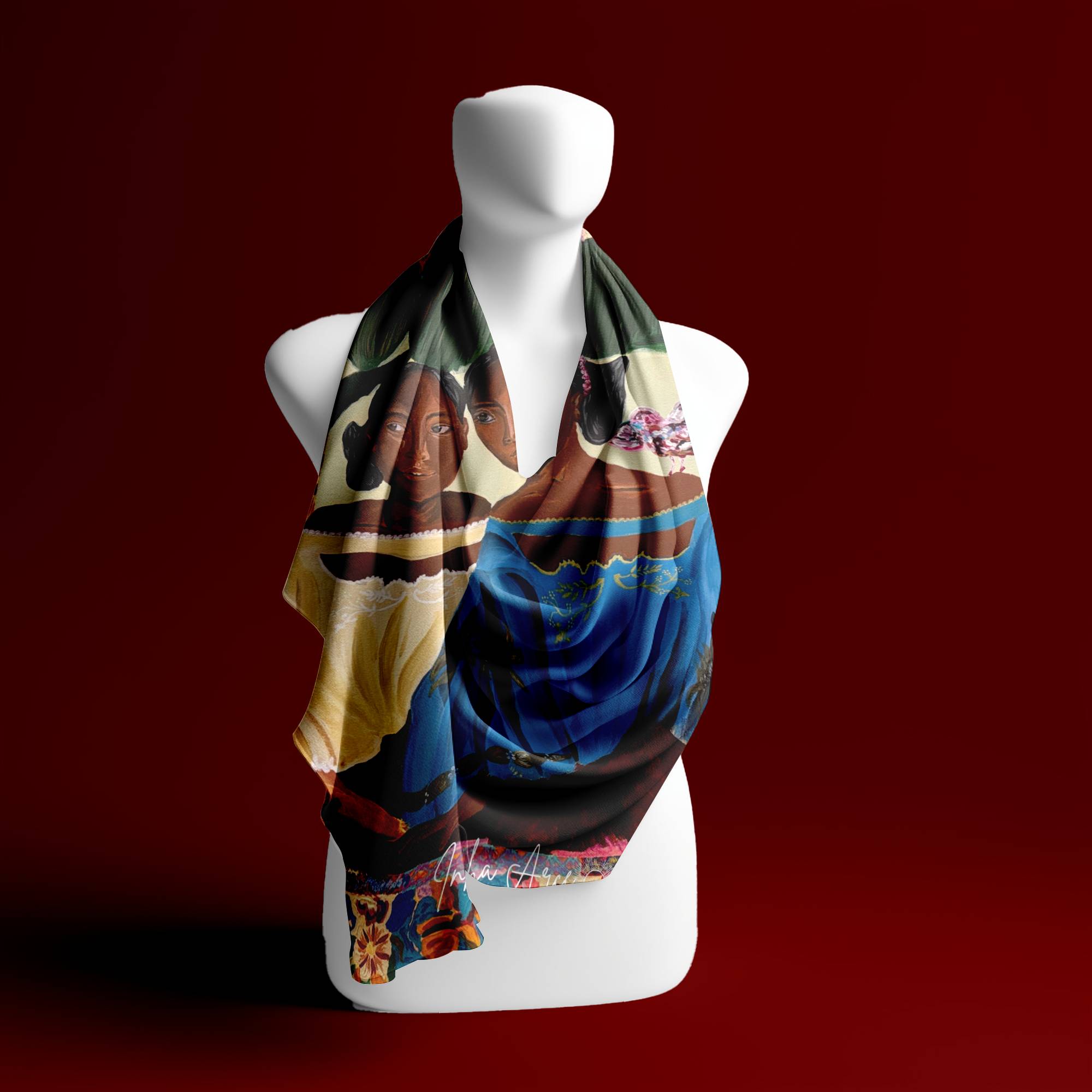 Mari at Tes Silk Scarf