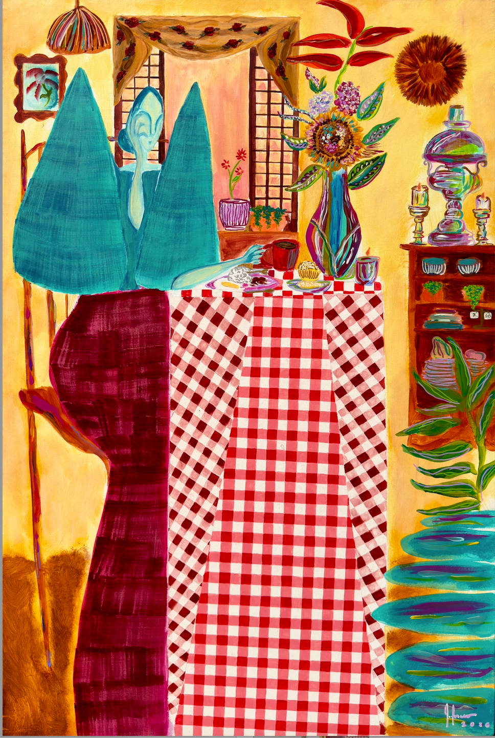 "Breakfast Girl" Framed Print