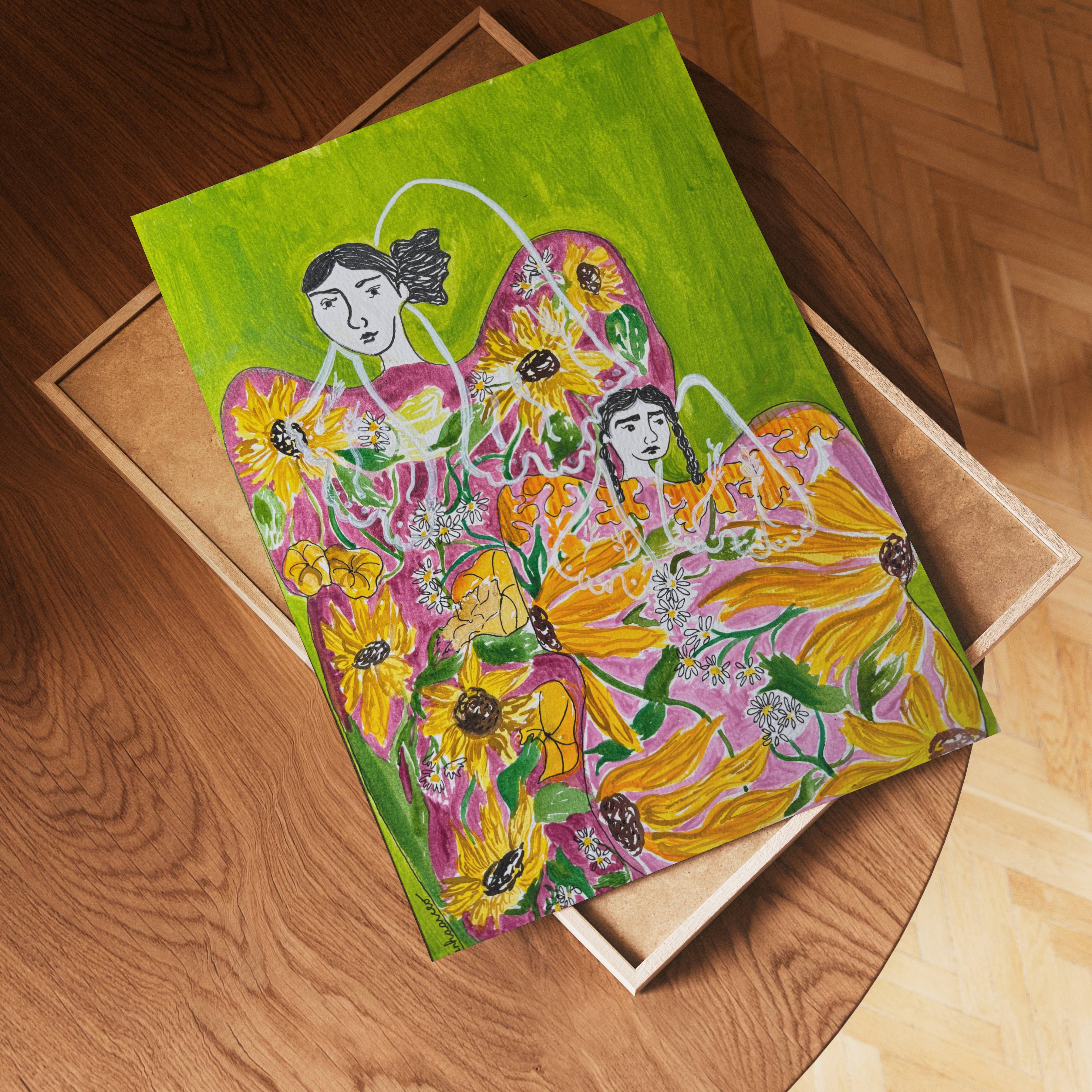 Lady Bottle Series: Sunflower Mother and Child, 2025